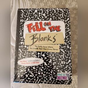 Brand New Full In The Blanks game still in plastic wrap.